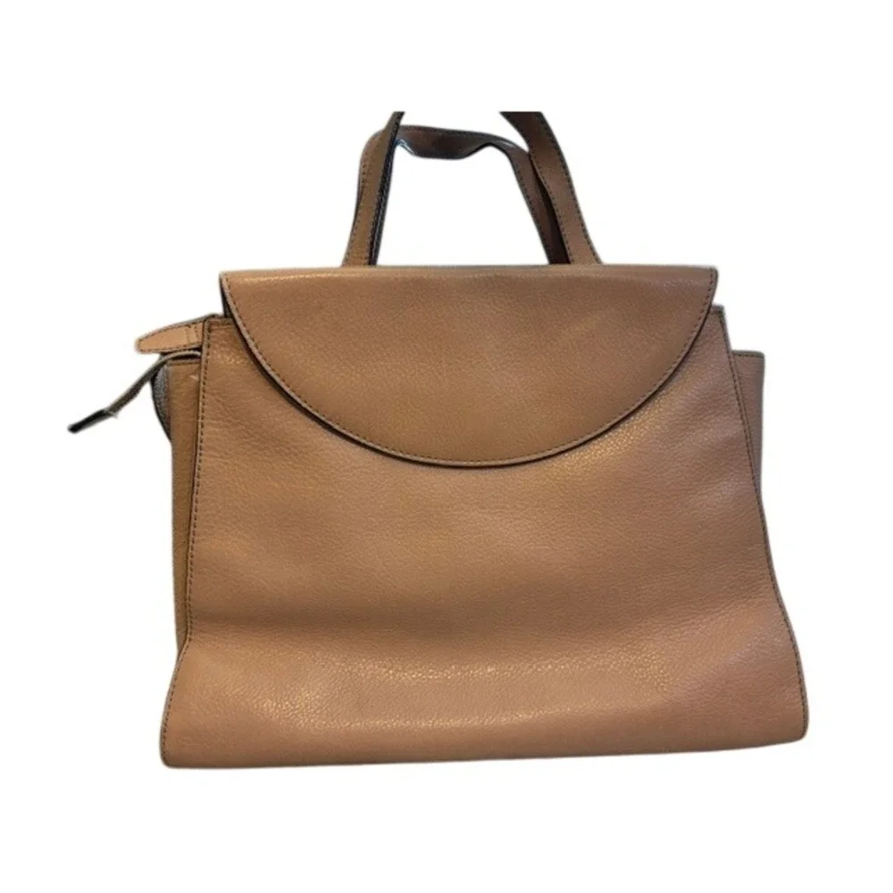 Kate Spade Saturday Leather Handbag Womens Tan Excellent Grainy Satchel Bag
